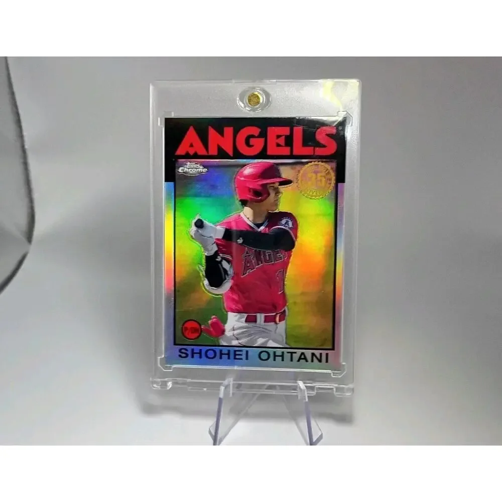Shohei Ohtani 2021 Topps Chrome REFRACTOR 35th Anniversary Silver #86BC-9 - Picture 7 of 7